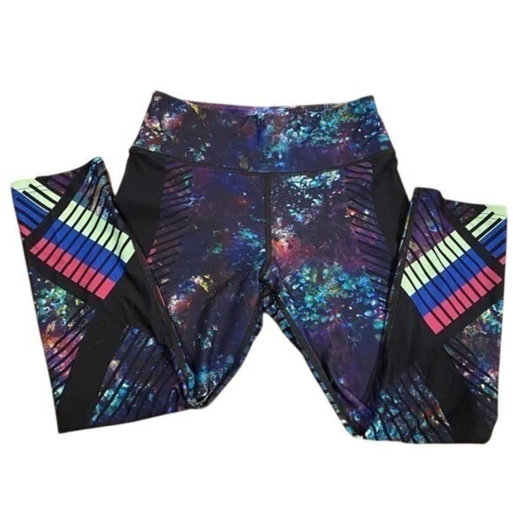 Abstract Print Leggings Athletic Workout Yoga Pants Colorful
